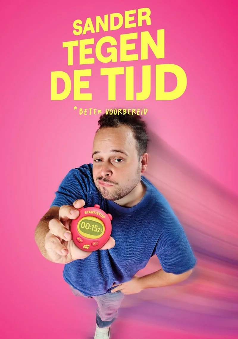 Poster van Sander tegen de tijd