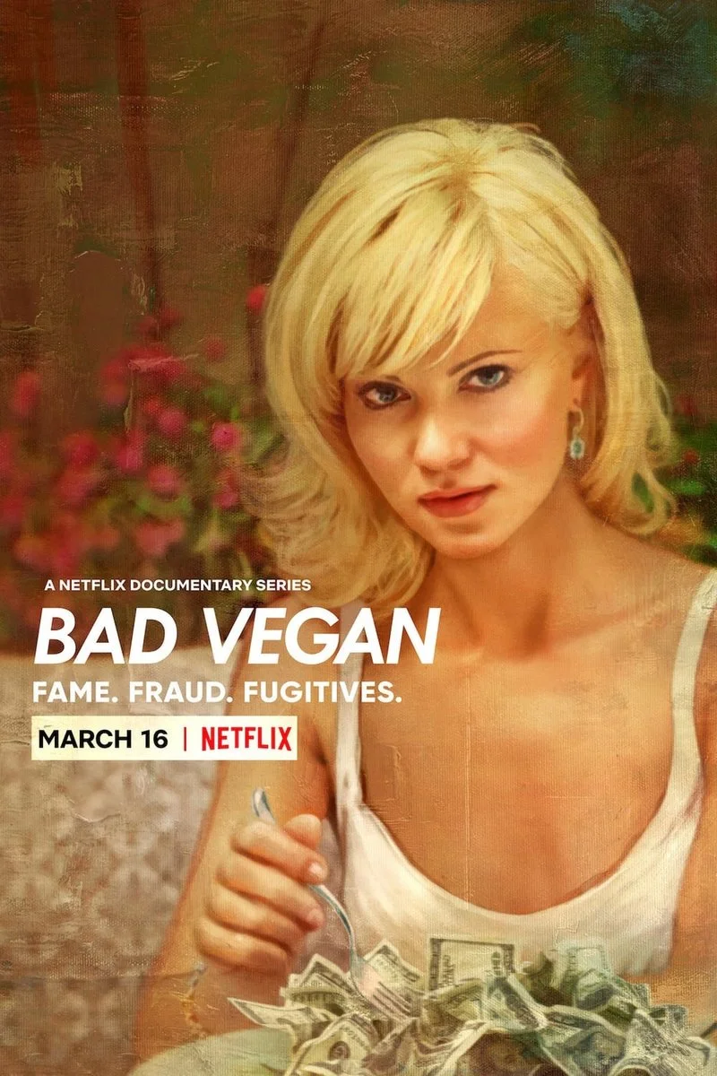 Poster van Bad Vegan: Fame. Fraud. Fugitives.