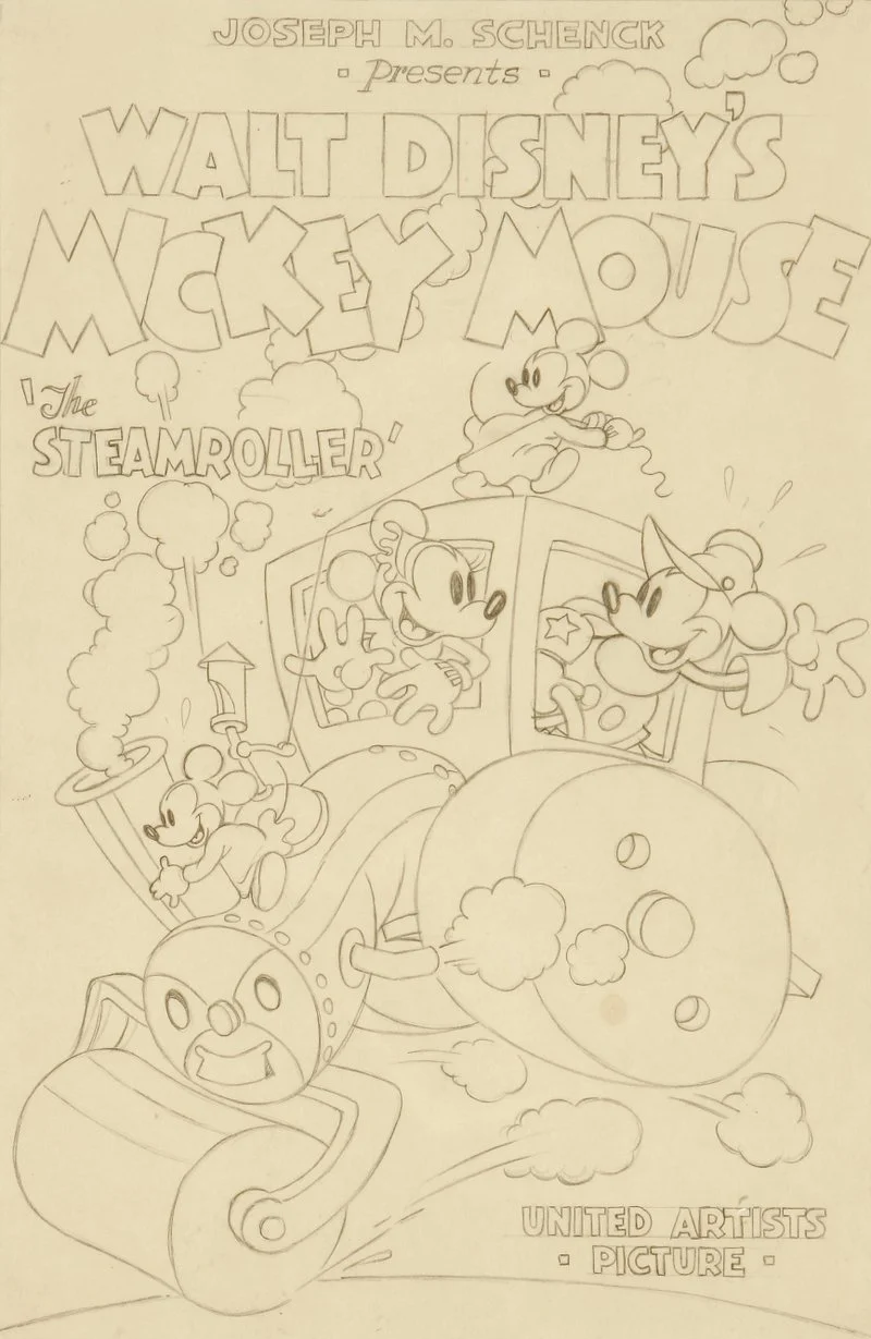 Affiche de Mickey's Steam-Roller