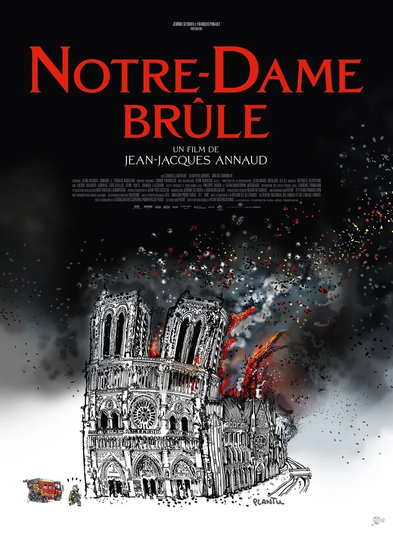 Poster van Notre-Dame brûle