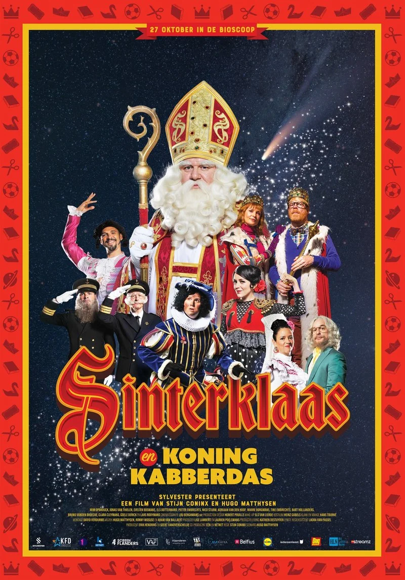Poster van Sinterklaas en Koning Kabberdas