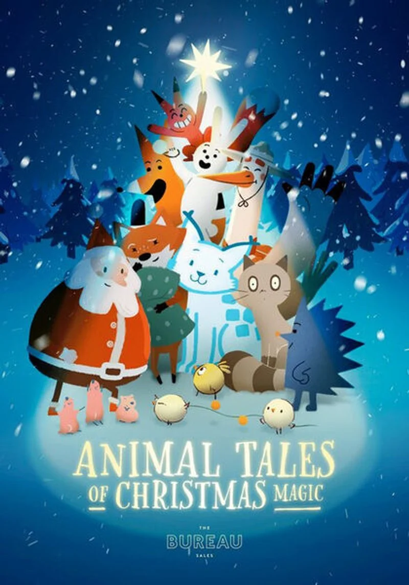 Poster van Weihnachten der Tiere