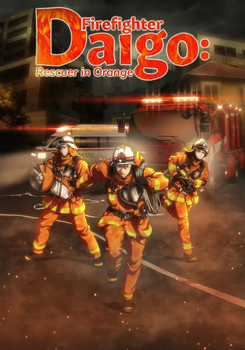 Poster van Firefighter Daigo: Rescuer in Orange