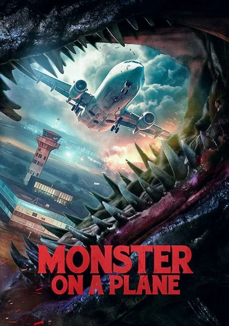 Poster van Monster on a Plane