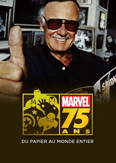 Affiche Marvel : 75 ans, du papier au monde entier