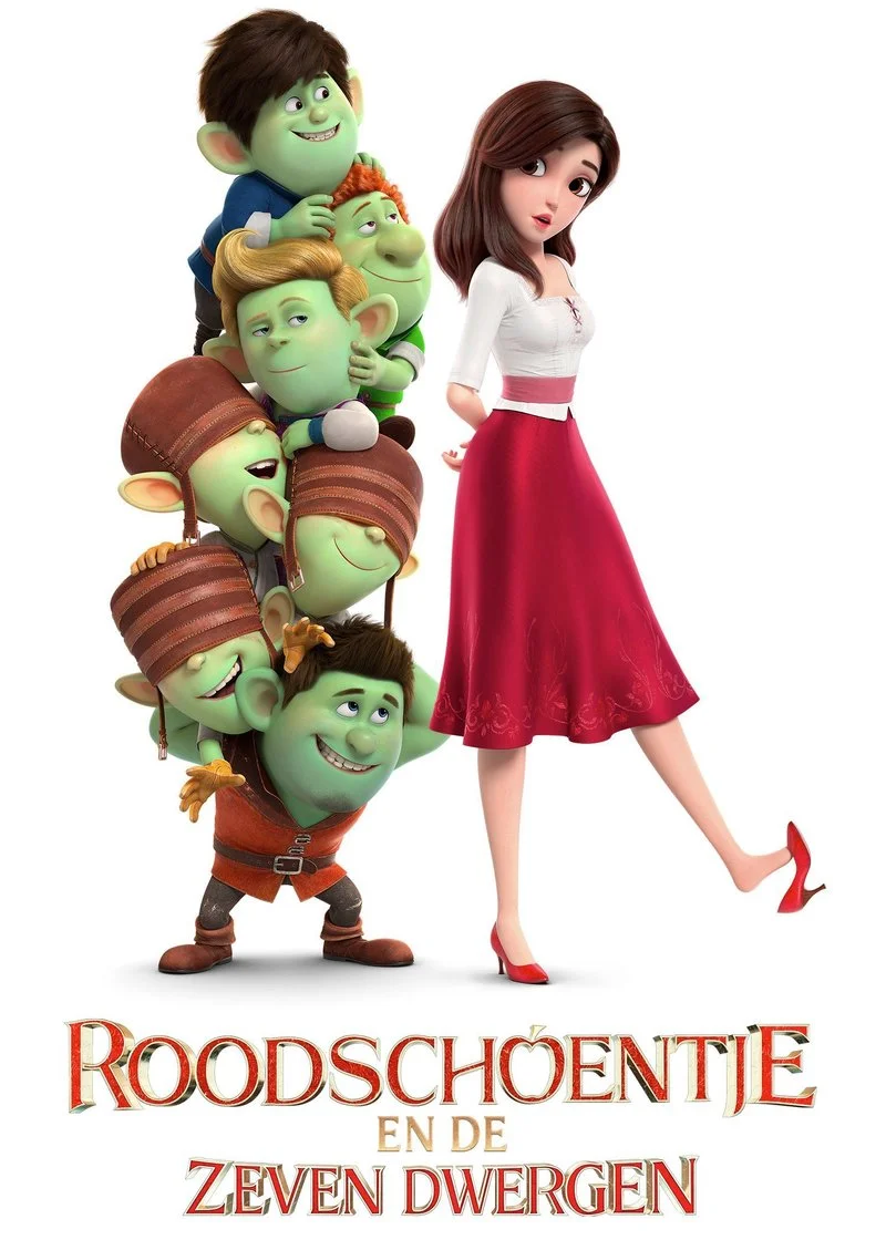 Poster van Red Shoes and the Seven Dwarfs