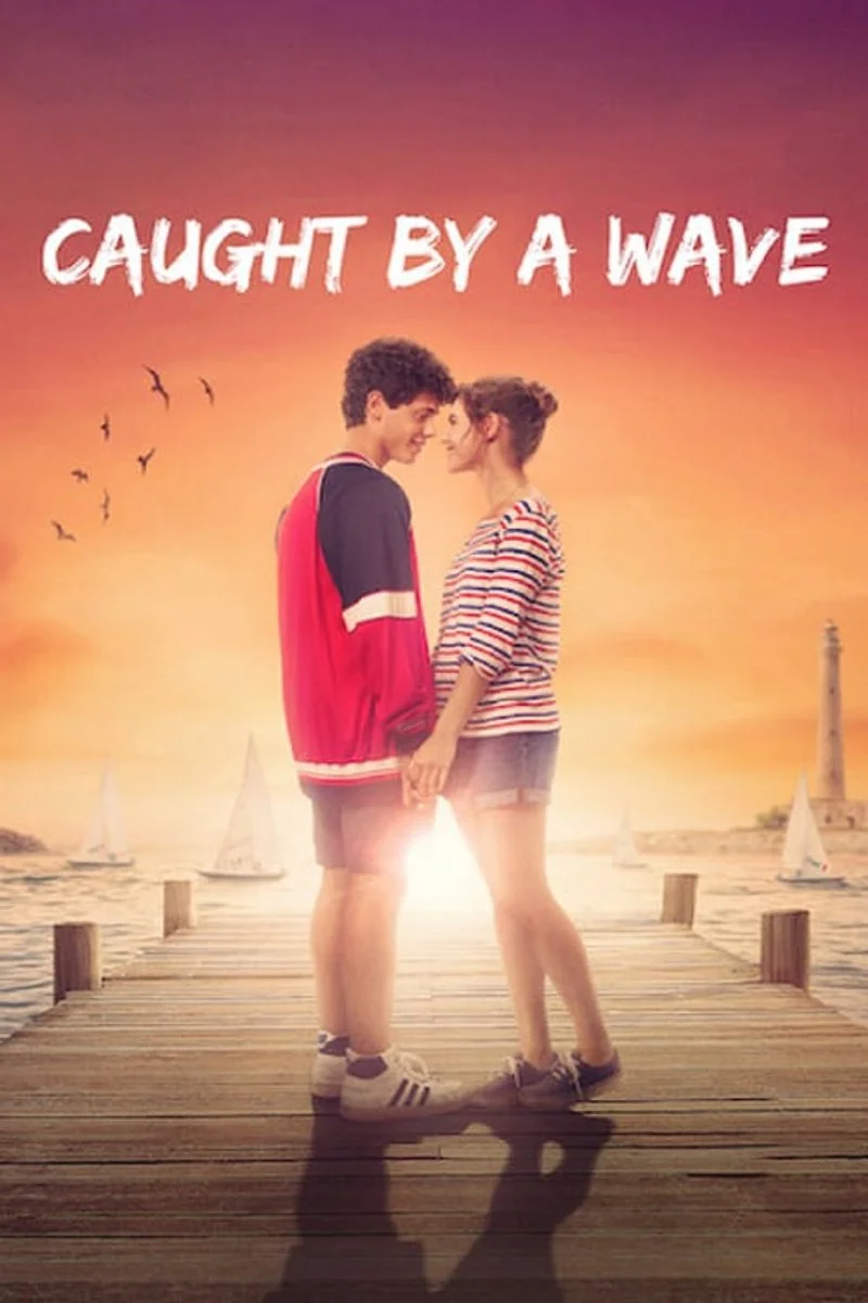Poster van Caught by a Wave